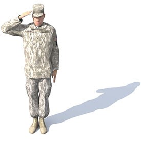 US Buffalo Soldier 3D Object | FREE Artlantis Objects Download